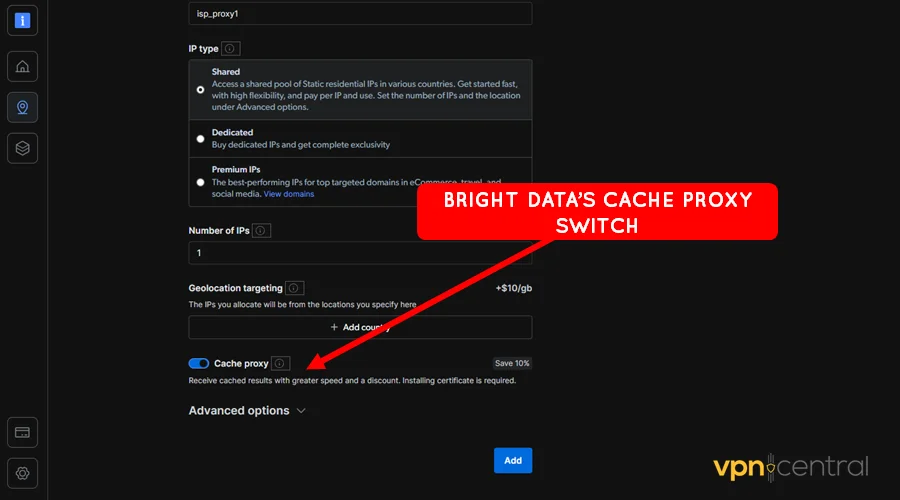 bright data cache proxy