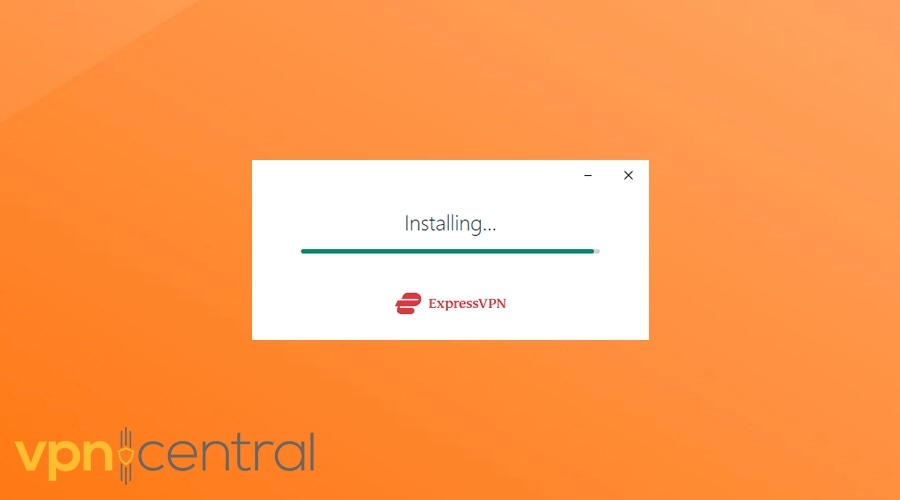 expressvpn installing