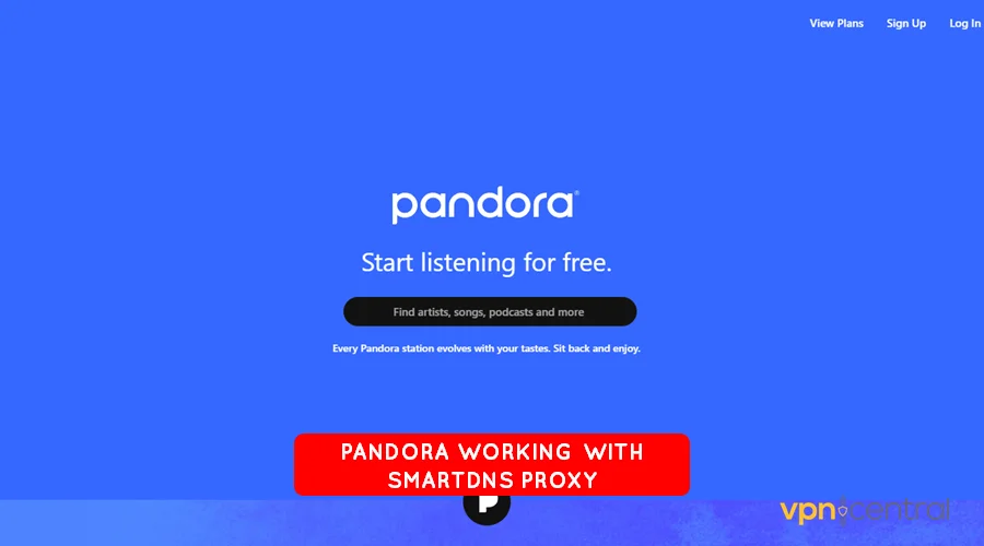 pandora working with smartdns proxy
