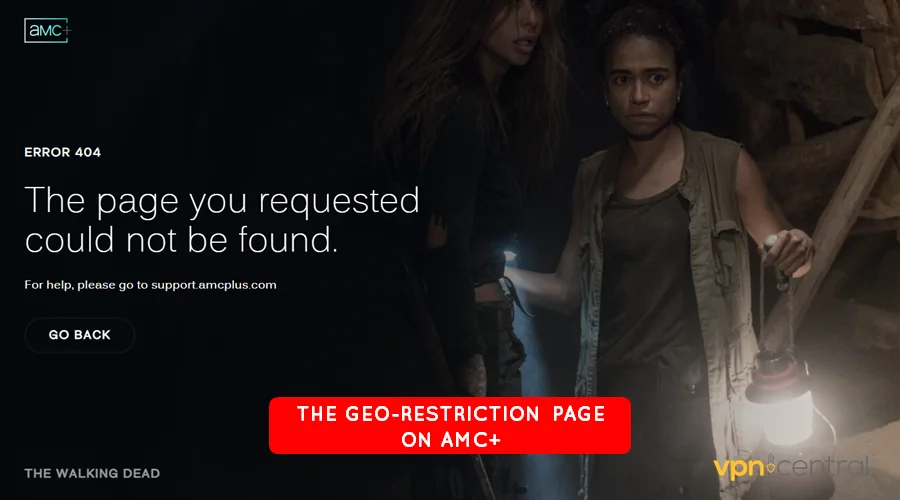 geo-restriction on amc+