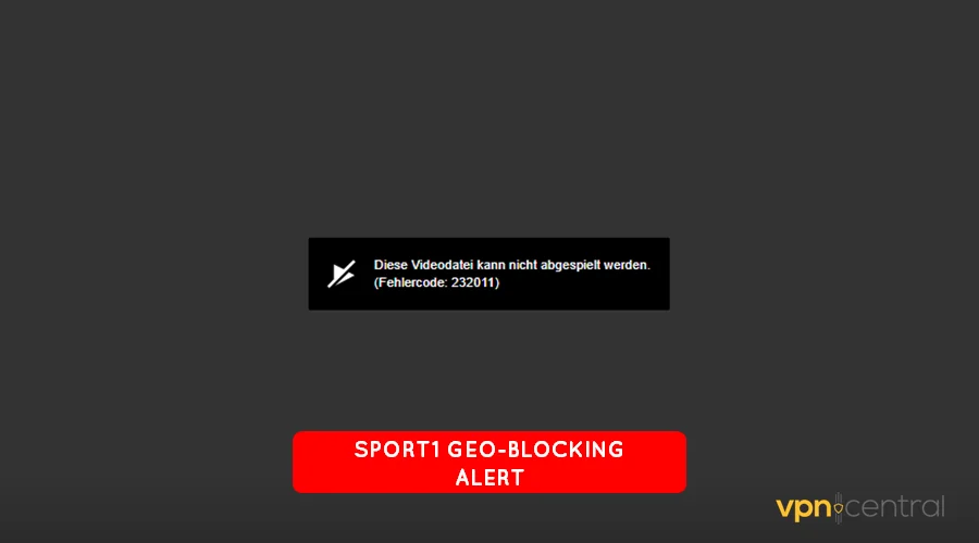 sport1 geo-blocking alert
