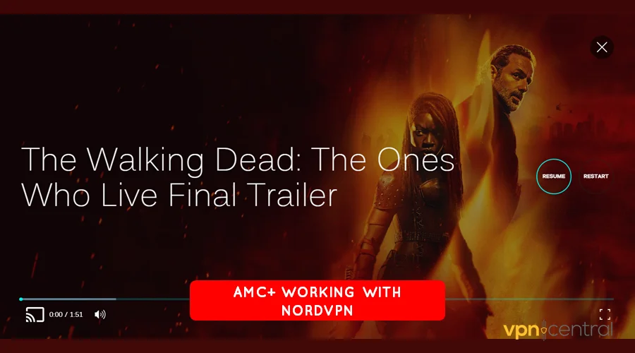 watch the walking dead the ones who live in the uk using nordvpn