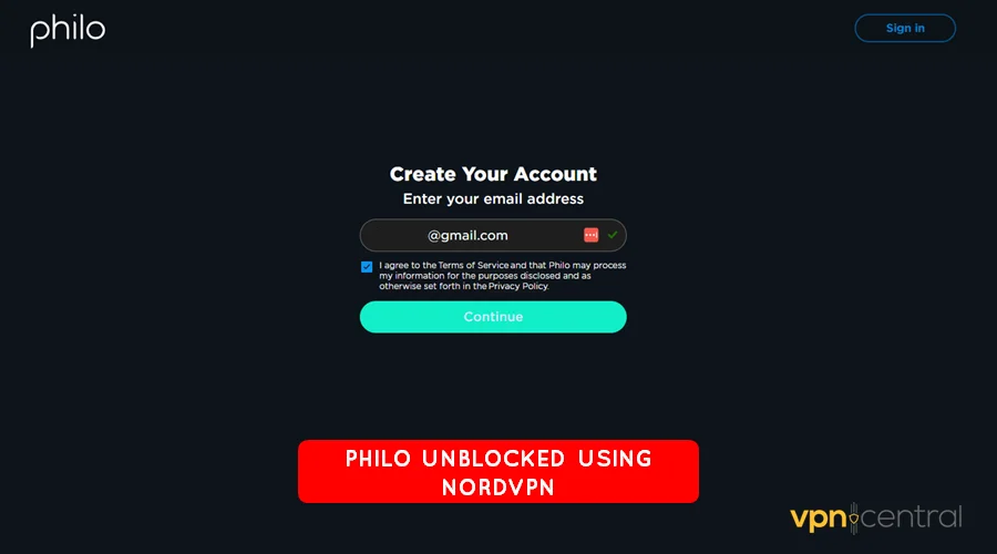 philo unblocked using nordvpn