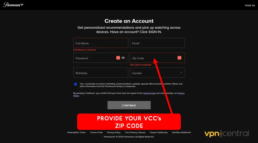 provide your vcc's zip code